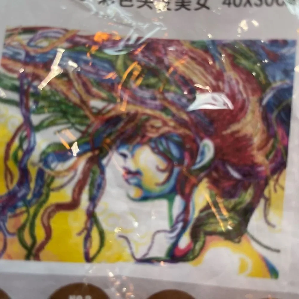 COLORFUL HAIR Flip Diamond Painting!